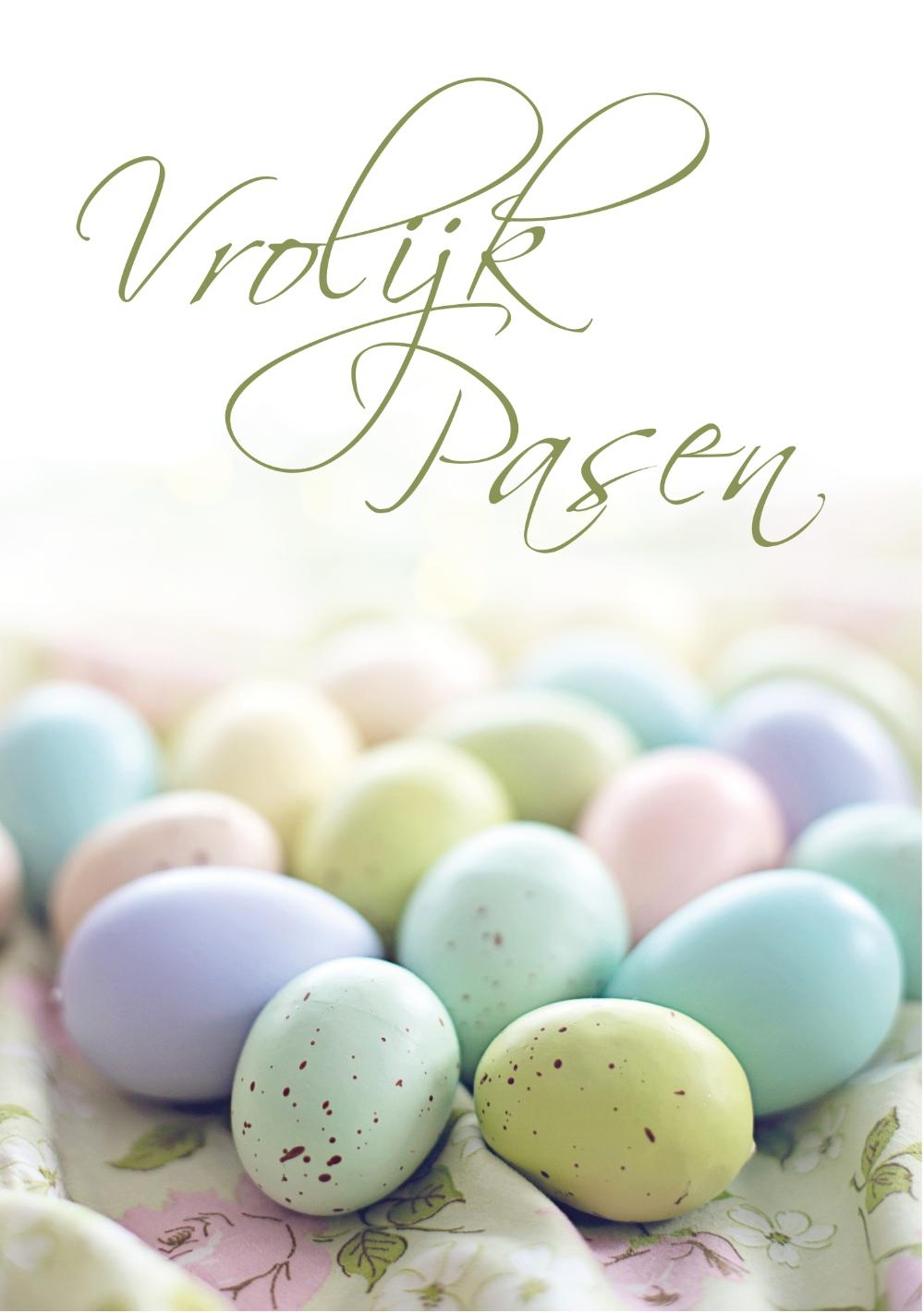 Aangepaste openingstijden tijdens Pasen.